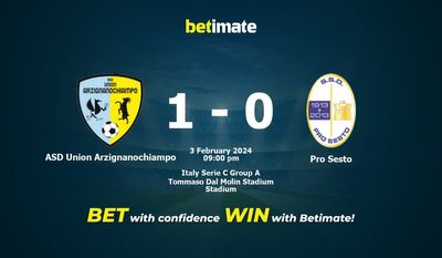 ASD Union Arzignanochiampo vs Pro Sesto پیش بینی، شانس و نکات شرط بندی 02/03/2024