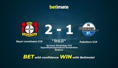 بایر لورکوزن U19 vs Paderborn U19 پیش بینی، شانس و نکات شرط بندی 03/03/2024