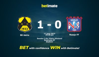 BK Astrio vs Nassjo FF پیش بینی، شانس و نکات شرط بندی 2023/06/17