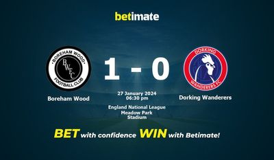 Boreham Wood vs Dorking Wanderers پیش بینی، شانس و نکات شرط بندی 2024/01/27