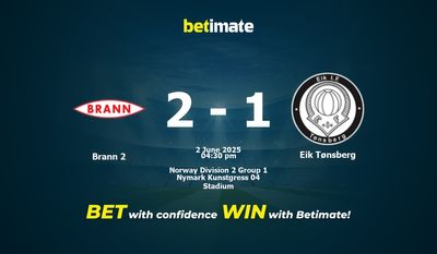 Brann 2 vs Eik Tønsberg پیش بینی، شانس و نکات شرط بندی 2025/06/02