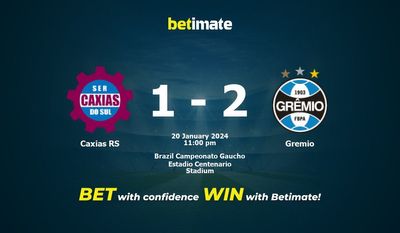 Caxias RS vs Gremio Prediction، شانس و نکات شرط بندی 2024/01/20