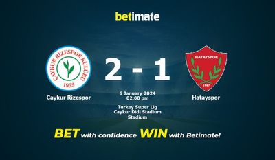 Caykur Rizespor vs Hatayspor پیش بینی، شانس و نکات شرط بندی 01/06/2024