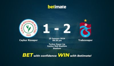 Caykur Rizespor vs Trabzonspor پیش بینی، شانس و نکات شرط بندی 2024/01/25