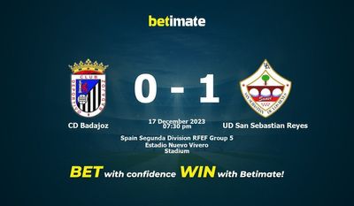 CD Badajoz vs UD San Sebastian Reyes Prediction، Odds & نکات شرط بندی 2023/12/17