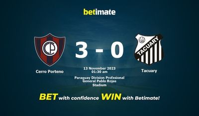 Cerro Porteno vs Tacuary Prediction، شانس و نکات شرط بندی 11/12/2023