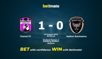 Chainat FC vs Nakhon Ratchasima پیش بینی، شانس و نکات شرط بندی 2023/08/19