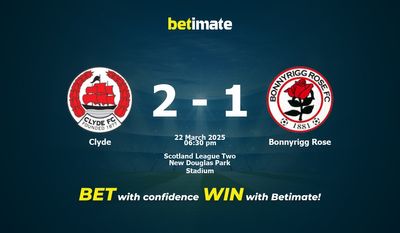 Clyde vs Bonnyrigg Rose Prediction، شانس و نکات شرط بندی 2025/03/22
