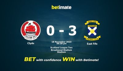 Clyde vs East Fife پیش بینی، شانس و نکات شرط بندی 2023/11/18