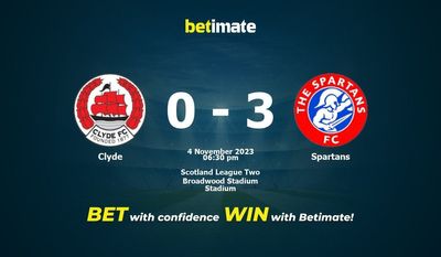 Clyde vs Spartans پیش بینی، شانس و نکات شرط بندی 11/04/2023