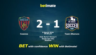 Cosenza vs Team Altamura پیش بینی، شانس و نکات شرط بندی 03/08/2026
