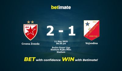 Crvena Zvezda vs Vojvodina پیش بینی، شانس و نکات شرط بندی 05/11/2025