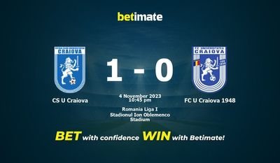 CS U Craiova vs FC U Craiova 1948 پیش بینی، شانس و نکات شرط بندی 11/04/2023