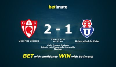 Deportes Copiapo vs Universidad de Chile پیش بینی، شانس و نکات شرط بندی 03/04/2024