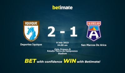 پیش بینی، شانس و نکات شرط بندی Deportes Iquique vs San Marcos De Arica 2023/07/08