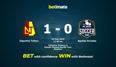 پیش بینی، شانس و نکات شرط بندی Deportes Tolima در مقابل Aguilas Doradas 2025/05/25