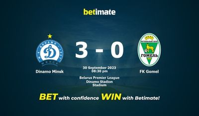 دینامو مینسک در مقابل FK Gomel پیش بینی، شانس و نکات شرط بندی 2023/09/30