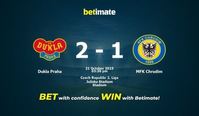Dukla Praha vs MFK Chrudim پیش بینی، شانس و نکات شرط بندی 2023/10/21