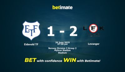 Eidsvold TF vs Levanger Prediction، شانس و نکات شرط بندی 2025/06/20