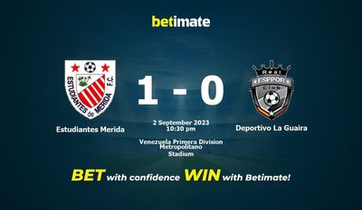 Estudiantes Merida vs Deportivo La Guaira پیش بینی، شانس و نکات شرط بندی 09/02/2023