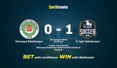 Etimesgut Belediyespor vs 76 Igdir Belediyespor پیش بینی، شانس و نکات شرط بندی 2024/01/20