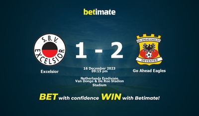 Excelsior vs Go Ahead Eagles پیش بینی، شانس و نکات شرط بندی 2023/12/16