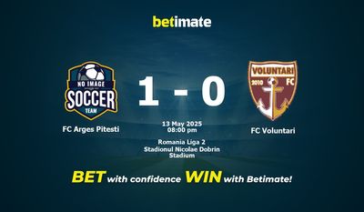FC Arges Pitesti vs FC Voluntari پیش بینی، شانس و نکات شرط بندی 2025/05/13