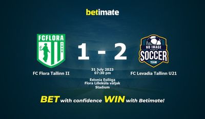 FC Flora Tallinn II vs FC Levadia Tallinn U21: پیش بینی، شانس و نکات شرط بندی 2023/07/31