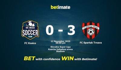 FC Kosice vs FC Spartak Trnava پیش بینی، شانس و نکات شرط بندی 11/12/2023