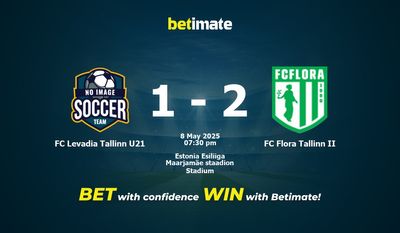 FC Levadia Tallinn U21 vs FC Flora Tallinn II پیش بینی، شانس و نکات شرط بندی 05/08/2025