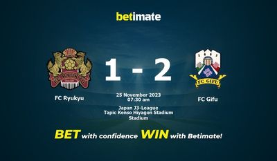 FC Ryukyu vs FC Gifu پیش بینی، شانس و نکات شرط بندی 2023/11/25