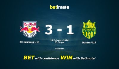 پیش بینی، شانس و نکات شرط بندی FC سالزبورگ U19 vs نانت زیر 19 سال 2024/02/28