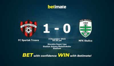 اف سی اسپارتاک ترناوا vs MFK Skalica پیش بینی، شانس و نکات شرط بندی 12/03/2023