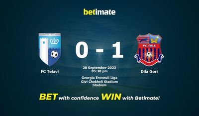 FC Telavi vs Dila Gori پیش بینی، شانس و نکات شرط بندی 2023/09/28