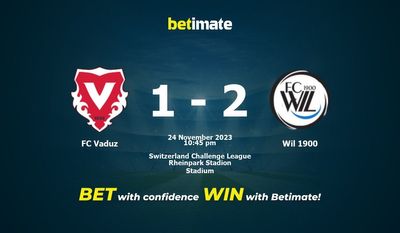 FC Vaduz vs Wil 1900 پیش بینی، شانس و نکات شرط بندی 2023/11/24