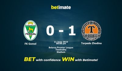 FK Gomel vs Torpedo Zhodino پیش بینی، شانس و نکات شرط بندی 06/11/2023