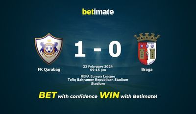 پیش بینی، شانس و نکات شرط بندی FK Qarabag vs Braga 2024/02/22