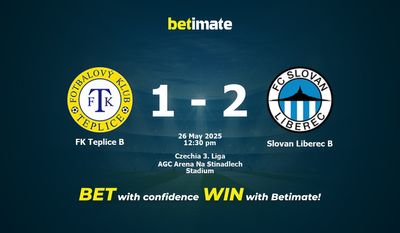 FK Teplice B vs Slovan Liberec B پیش بینی، شانس و نکات شرط بندی 2025/05/26