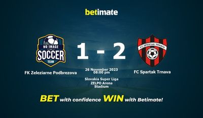 FK Zeleziarne Podbrezova vs FC Spartak Trnava پیش بینی، شانس و نکات شرط بندی 2023/11/26