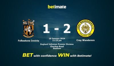Folkestone Invicta vs Cray Wanderers پیش بینی، شانس و نکات شرط بندی 2024/01/16