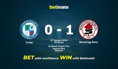 Forfar vs Bonnyrigg Rose Prediction، شانس و نکات شرط بندی 2024/01/27