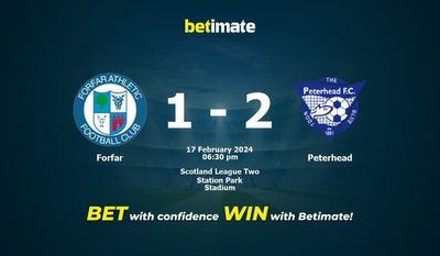 Forfar vs Peterhead پیش بینی، شانس و نکات شرط بندی 2024/02/17