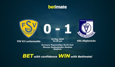 FSV 63 Luckenwalde vs VSG Altglienicke پیش بینی، شانس و نکات شرط بندی 2025/05/18