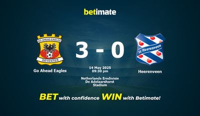 پیشبینی، ضرایب و نکات شرطبندی Go Ahead Eagles در مقابل Heerenveen، ۱۴/۰۵/۲۰۲۵