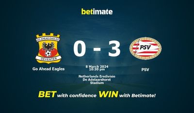 پیش بینی، شانس و نکات شرط بندی Eagles در مقابل PSV 03/08/2024