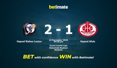 Hapoel Rishon Lezion vs Hapoel Afula Prediction, Odds & نکات شرط بندی 12/15/2023