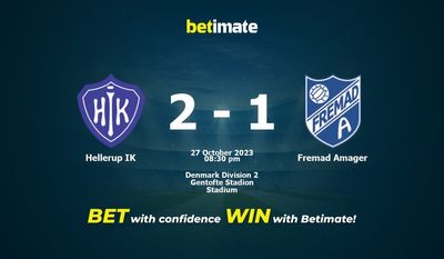 Hellerup IK vs Fremad Amager پیش بینی، شانس و نکات شرط بندی 2023/10/27