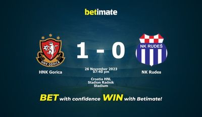 HNK Gorica vs NK Rudes پیش بینی، شانس و نکات شرط بندی 2023/11/26