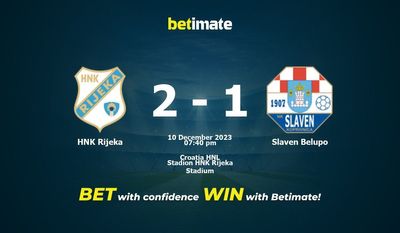 HNK Rijeka vs Slaven Belupo پیش بینی، شانس و نکات شرط بندی 12/10/2023
