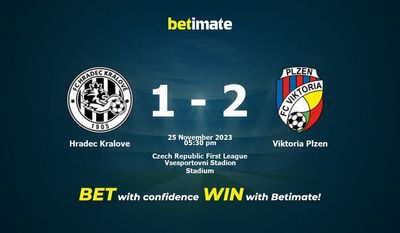 Hradec Kralove vs Viktoria Plzen پیش بینی، شانس و نکات شرط بندی 2023/11/25